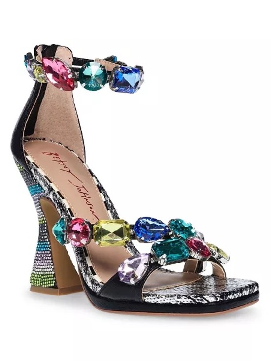 Betsey Johnson Shoes - NIB Betsey Johnson Women's Lillie Jewel Detailing High Heel Dress Sandals Size 7